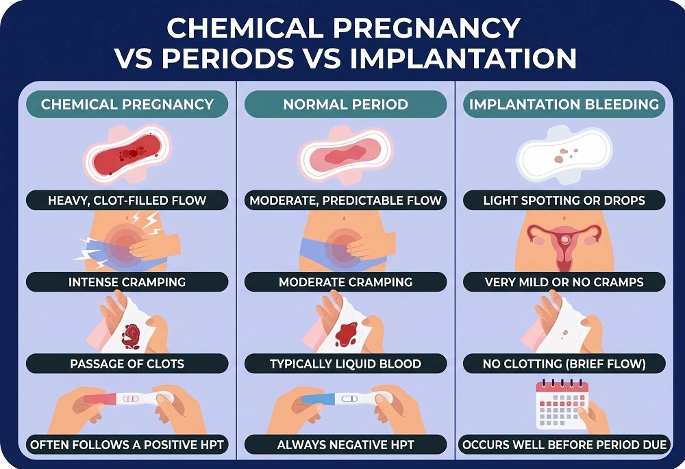 Chemical Pregnancy vs Period or Implantation Bleeding