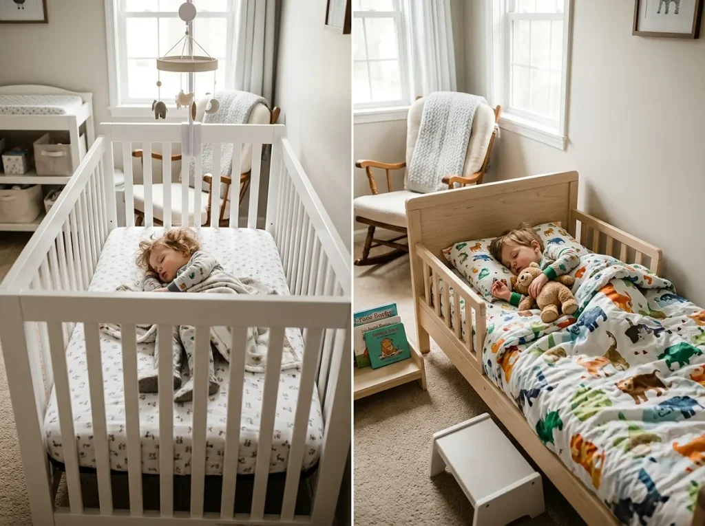 transition from a crib to a toddler bed